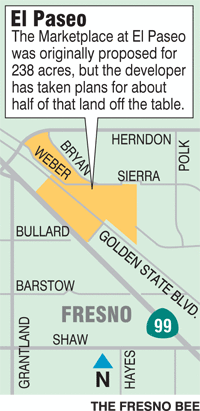 Map of El Paseo's proposed development